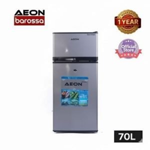 Aeon 70L Double Door Fridge (ART85GJ) – Dark Grey